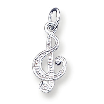 Sterling Silver Treble Clef Charm