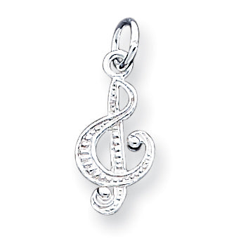 Sterling Silver Treble Clef Charm