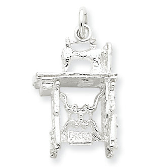 Sterling Silver Sewing Machine Charm