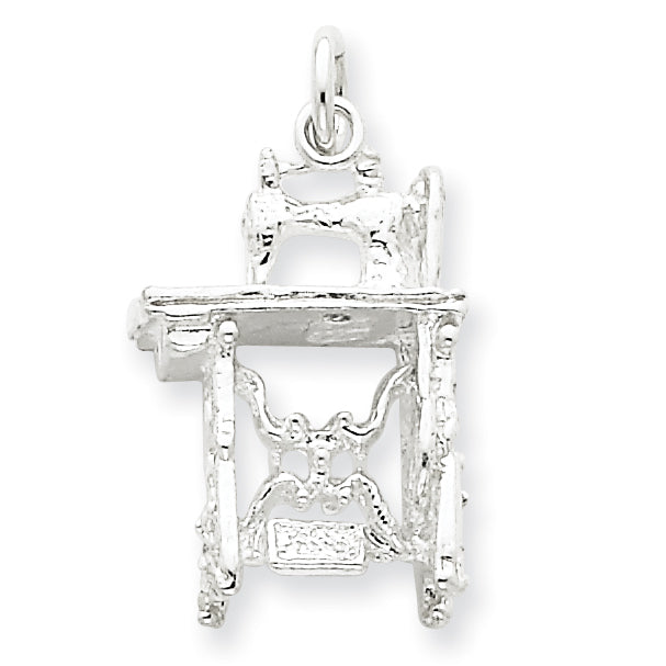 Sterling Silver Sewing Machine Charm