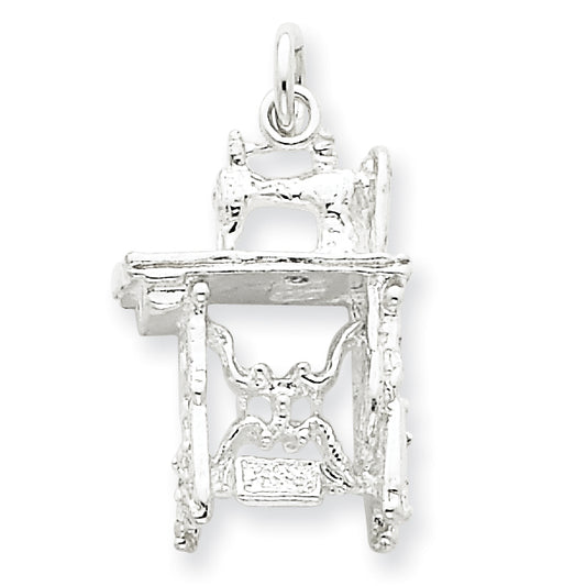 Sterling Silver Sewing Machine Charm