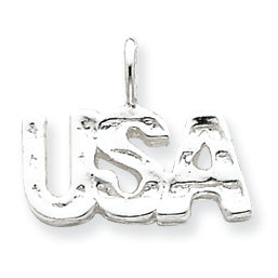 Sterling Silver USA Charm