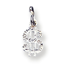 Sterling Silver Dollar Sign Charm