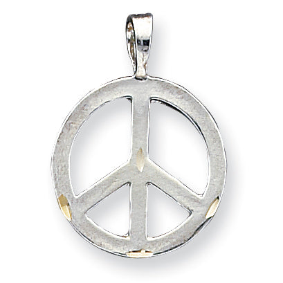 Sterling Silver Peace Symbol Charm