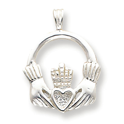 Sterling Silver Claddagh Pendant