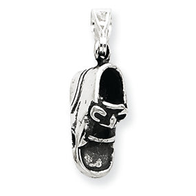 Sterling Silver Antiqued Shoe Charm