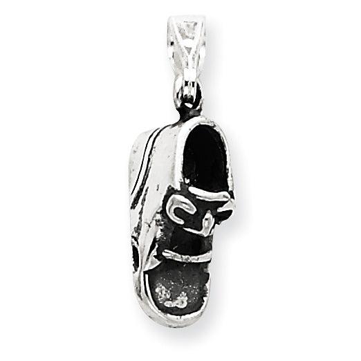 Sterling Silver Antiqued Shoe Charm