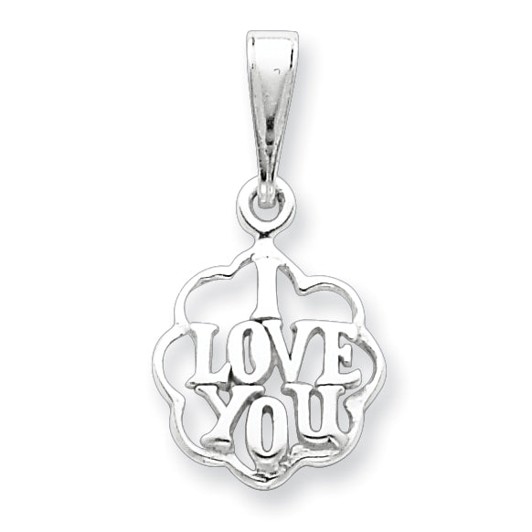 Sterling Silver I Love You Charm