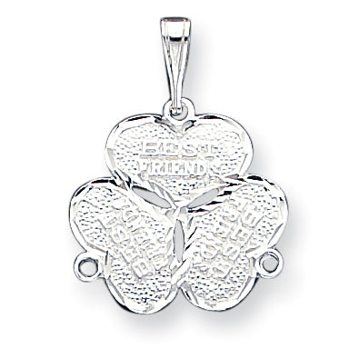 Sterling Silver 3-Piece Best Friends Charm