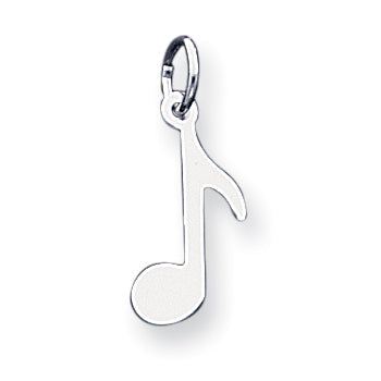 Sterling Silver Musical Note