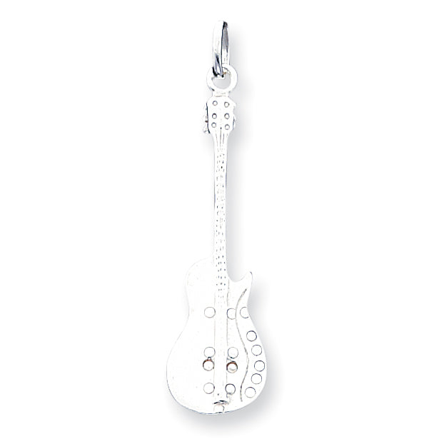 Sterling Silver Guitar Pendant