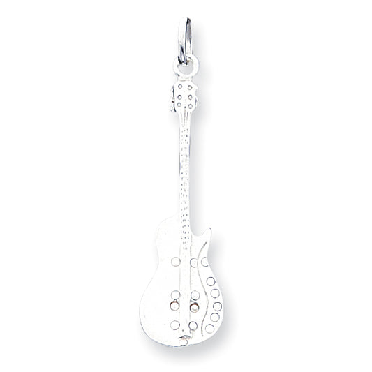 Sterling Silver Guitar Pendant