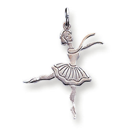 Sterling Silver Ballerina Charm