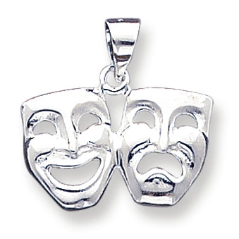 Sterling Silver Comedy/Tragedy Charm