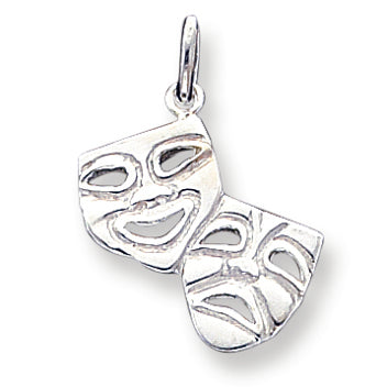 Sterling Silver Comedy/Tragedy Charm