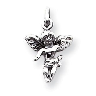 Sterling Silver Antiqued Angel Charm