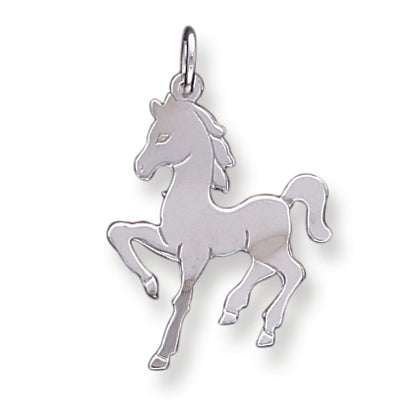 Sterling Silver Horse Disc