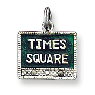 Sterling Silver Times Square Charm