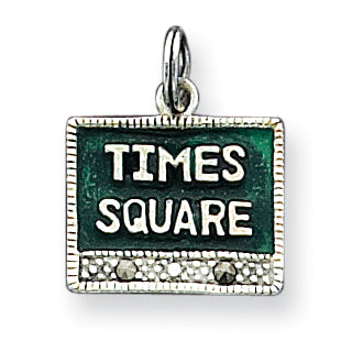 Sterling Silver Times Square Charm