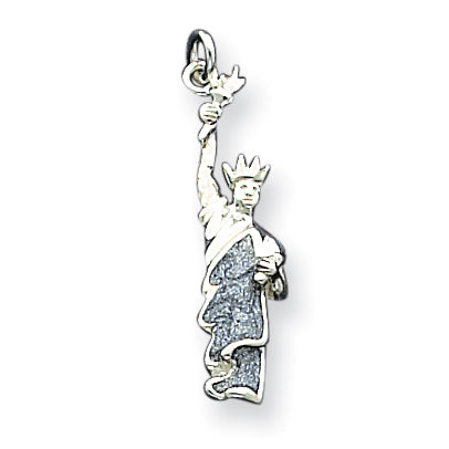 Sterling Silver Enameled Statue of Liberty Charm