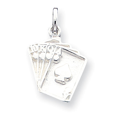 Sterling Silver Playing Card's Charm