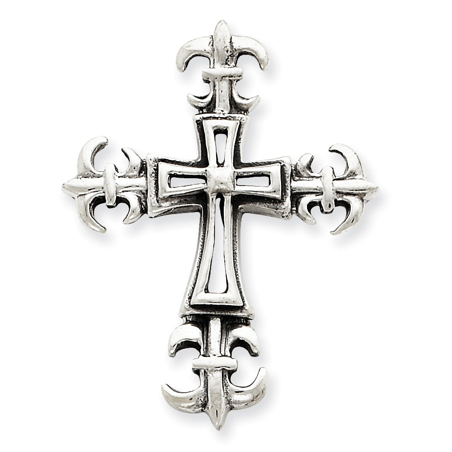 Sterling Silver Antiqued Cross Pendant
