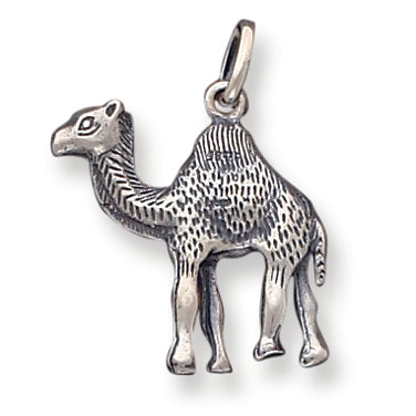 Sterling Silver Antiqued Camel Charm