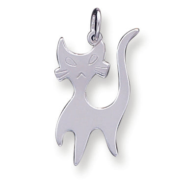 Sterling Silver Cat Charm