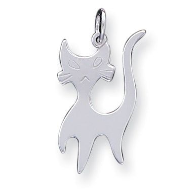 Sterling Silver Cat Charm