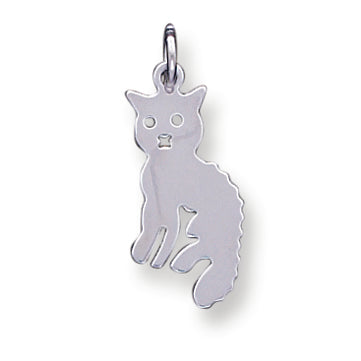 Sterling Silver Cat Charm