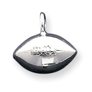 Sterling Silver Football Pendant