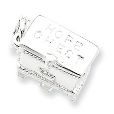 Sterling Silver Hope Chest (Opens) Charm