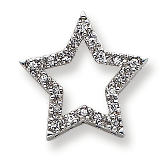 Sterling Silver CZ Star Pendant