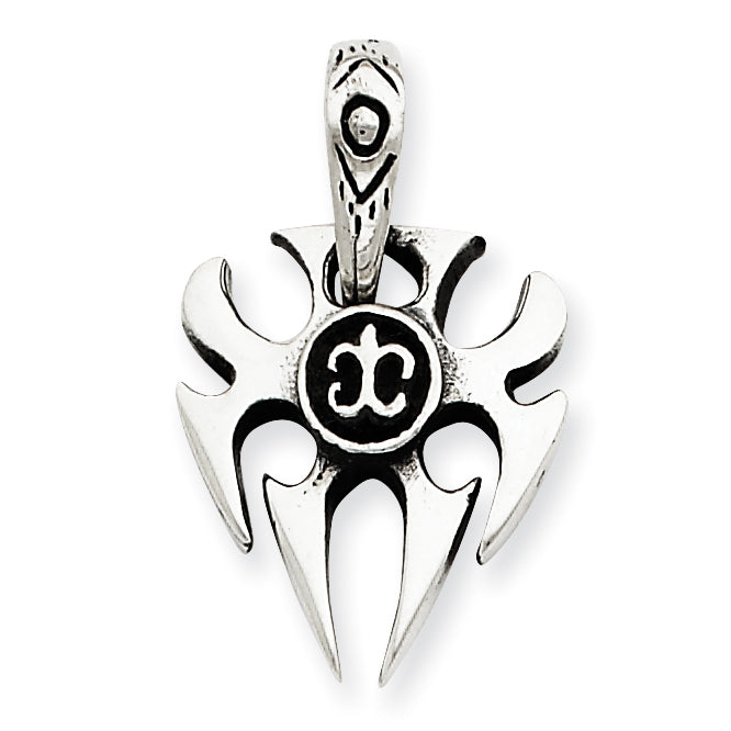 Sterling Silver Antiqued Fancy Pendant