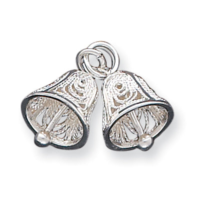 Sterling Silver Bells Charm