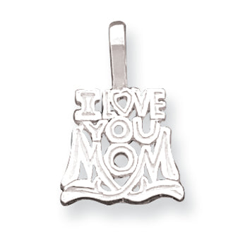 Sterling Silver I Love You Mom Pendant