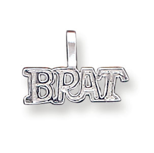 Sterling Silver Brat Pendant