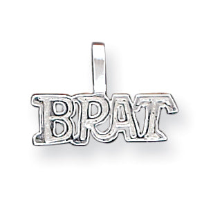 Sterling Silver Brat Pendant