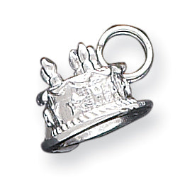 Sterling Silver Happy Birthday Cake Charm