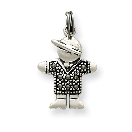 Sterling Silver Boy Charm