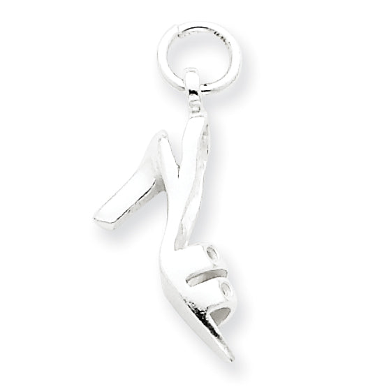 Sterling Silver High Heel Pendant
