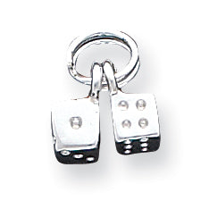 Sterling Silver Dice Charm
