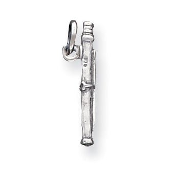 Sterling Silver Antique Flute Charm