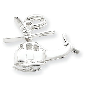 Sterling Silver Helicopter Charm