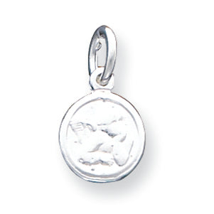 Sterling Silver Cherub Disk Charm