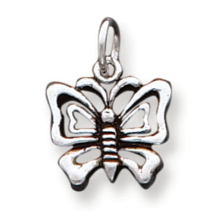 Sterling Silver Antique Butterfly Charm