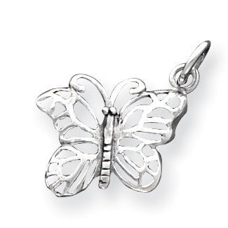 Sterling Silver Antique Butterfly Charm