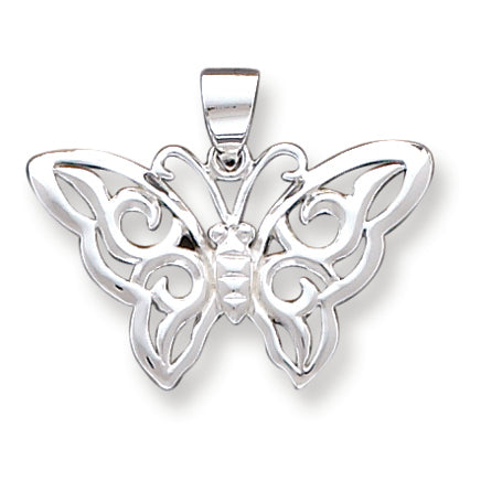 Sterling Silver Butterfly Pendant