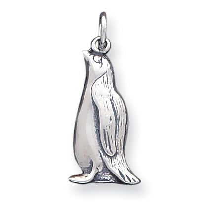 Sterling Silver Antiqued Penguin Charm