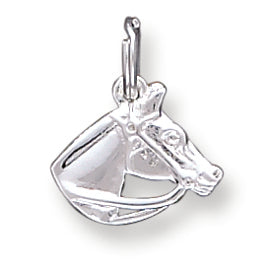Sterling Silver Horse Head with Bridle Charm